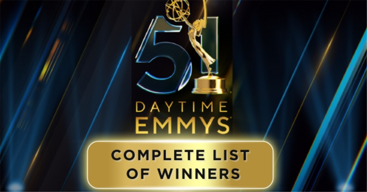 51st Annual Daytime Emmy Awards — The Complete List Of Winners